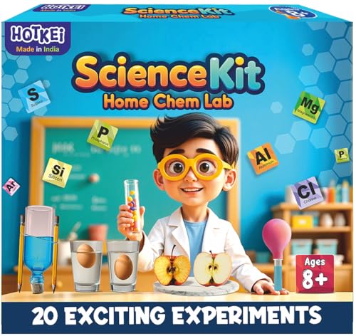 Image of HOTKEI Educational Chemistry Science Experiment Kit Games Gift Toys for Kids Boy Girl Aged 8 10 12 Year STEM Scientific Lab Kit Project Toy Birthday Gifts for Boys Girls Home Chem Lab Toy Science Kit