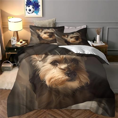 Housse de Couette Chien 3D Art Premium en Microfibre Inaltérable - 6