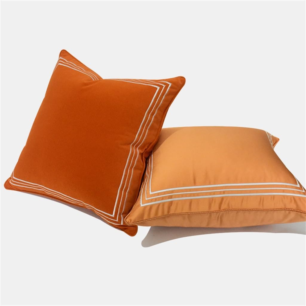 HBJWOV Chinese Oran Plush White Fe Chair Cushion Set Model Room Soft ometric Pattern by The Bag