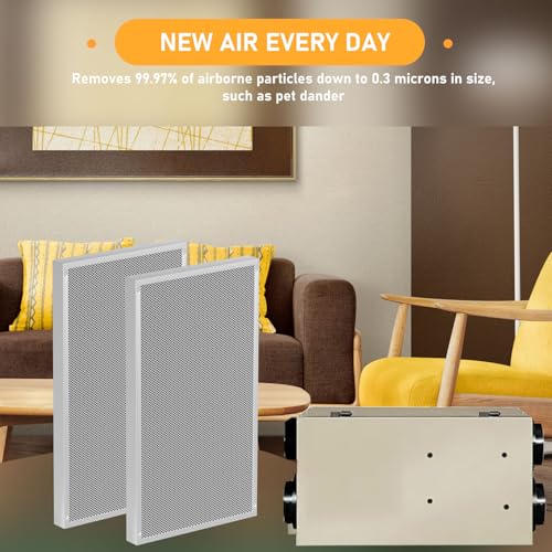 Allisfresh 02300 HRV Air-Exchanger Filter Replacement Compatible with Venmar AVS/VanEE Air Exchangers Models: 90H, 190H, Constructo 1.5 and 2.0 etc, Size: 15-3/8″ x 7-1/8″ x 5/8″, 2 Pack by Allisfresh - Image 5