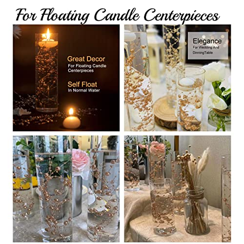 Teasu GOLDEN 12Pcs Pearl String, For Wedding Centerpiece thumb #1