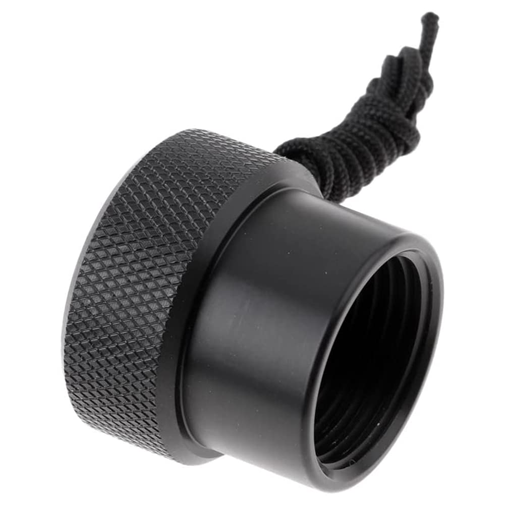 BGFAVCV 4 PCS Scuba Diving Female Din Regulator 1St First Stage Dust Cap Snorkeling DIN Tank Valve Plug, Black - Image 2