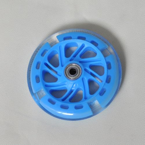 2 piezas Ruedas Auxiliares de Entrenamiento para Bicicleta, Ruedas Estables Luminiscentes de PU con Rodamientos, Juego Azul para Estabilidad en Bicicleta para Niños miniatura 7