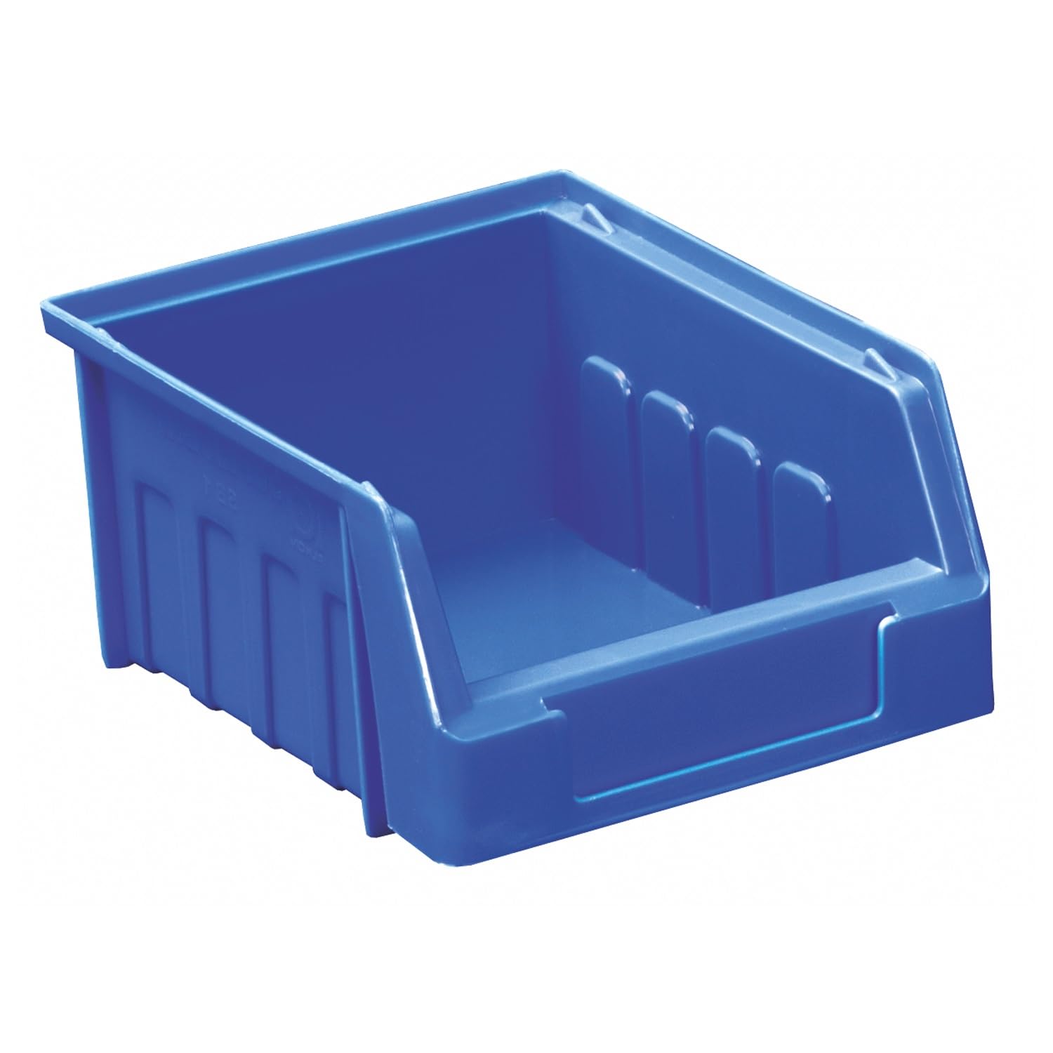 EQUIP247UK Plastic Storage Bins, Blue Stacking Parts Container, Size 1 (40)
