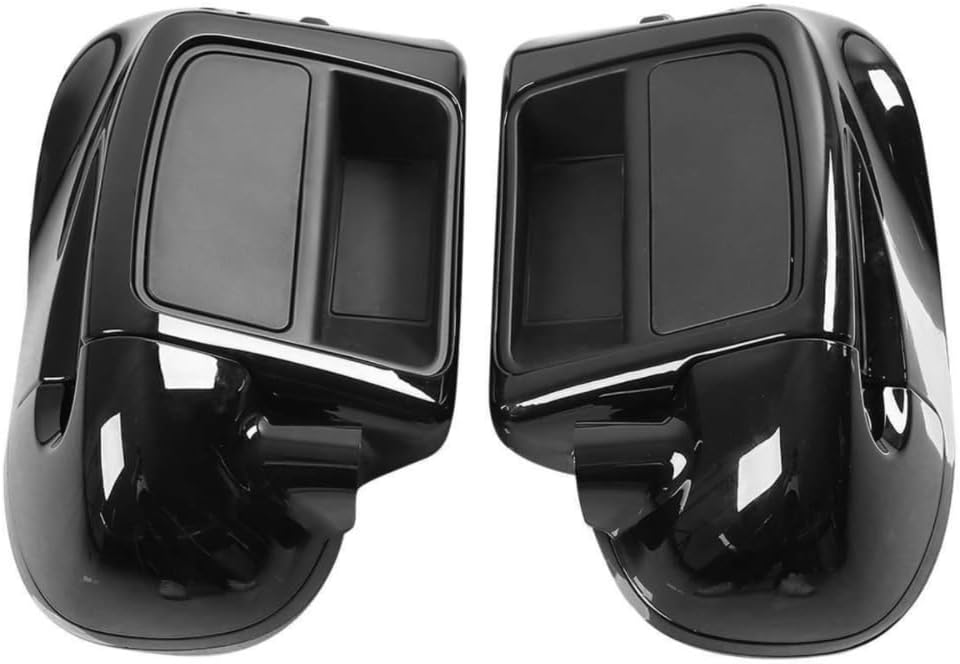 Black Lower Vented Leg Fairing for CVO for CVO for CVO Tri Glide for Electra Glide for Electra Glide Low for Freewheeler for for Road King -(ABS Plastic)