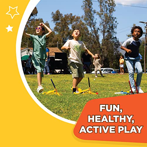 Stomp Rocket Original Stunt Plane Refill - 1 Wildcat Plane Only - Performs Crazy Tricks - Perfect Indoor And Outdoor Toy And Gift For Boys Or Girls Age 5+ Years Old - Active Stem Play #TOP3