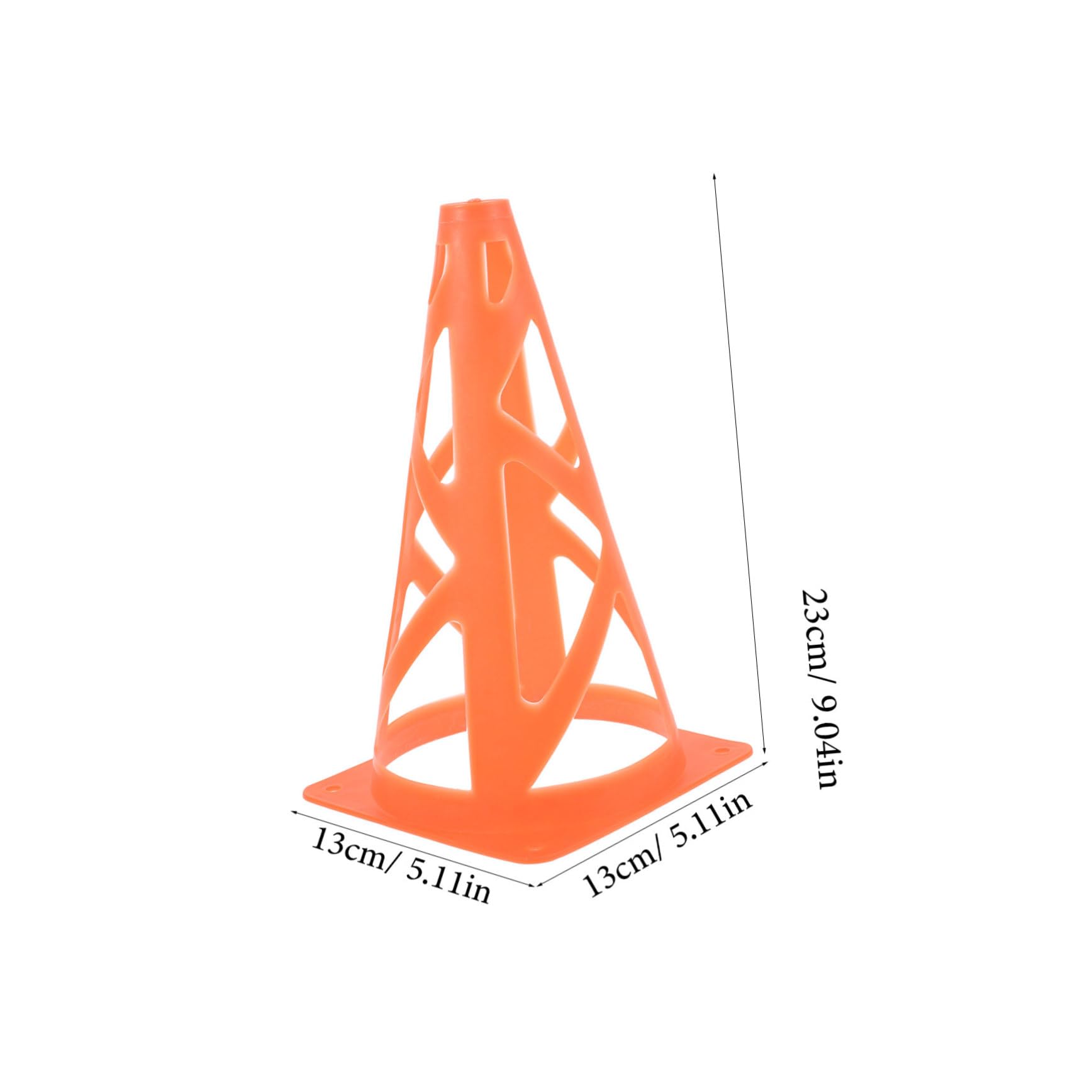 VICASKY Football Obstacle Set 10cm 23cm Marker Cones Collapsible Slotted Windproof for Soccer Practice