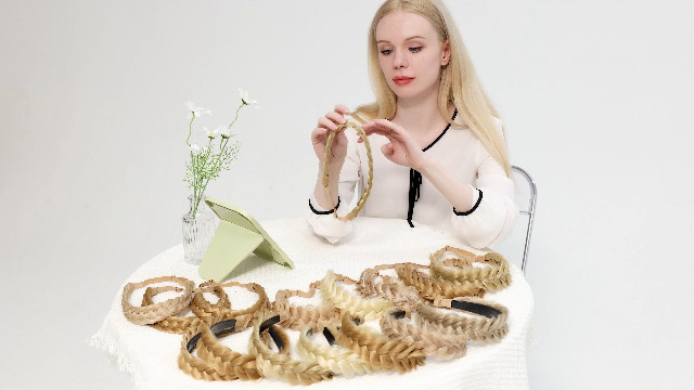 Amazon.com : STHEJFB Braid headband 3 Strands Synthetic  display picture 1