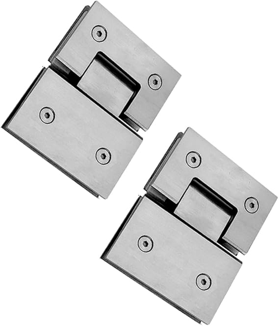 180 Degree Opaque Steel 4 cm Glass Frameless Door Hinge, Stainless