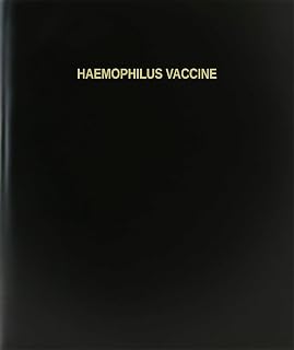 BookFactory Haemophilus Vaccine Log Book/Journal/Logbook - 120 Page, 8.5''x11'', Black Hardbound (XLog-120-7CS-A-L-Black(Haemophilus Vaccine Log Book))