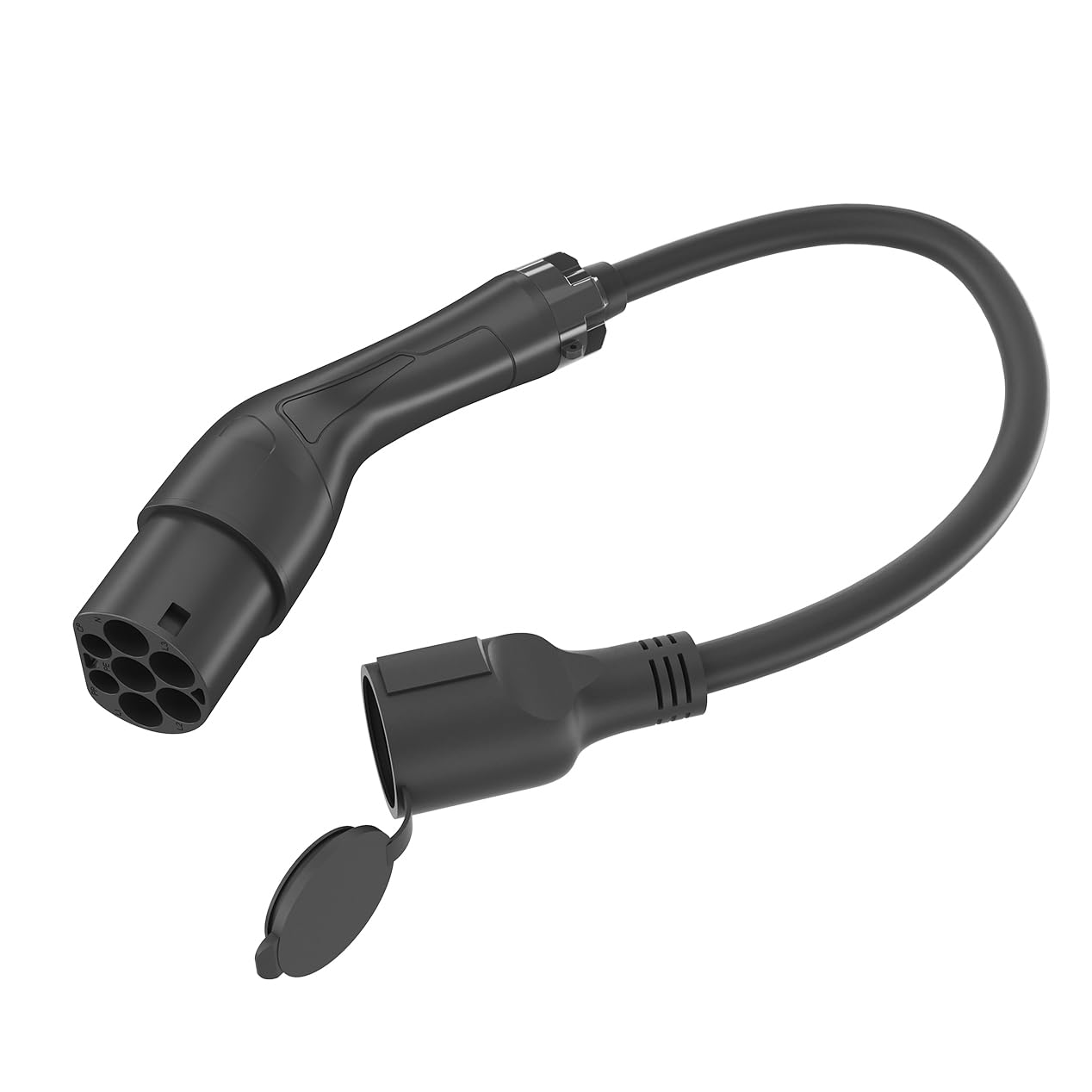 Energenie Gembird Adaptateur de Charge EV Type 2 vers Schuko 16A 3,7 KW – Câble 0,5 m Monophasé, Simulation Mode 3, IP44 Résistant aux Éclaboussures