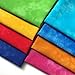 Misscrafts Quilting Fabric 100% Cotton Craft Fabric Bundle Squares Fat Quarters Multicolored for Patchwork DIY Sewing Scrapbooking (8 Pieces, Tie-dye, 20x25cm)