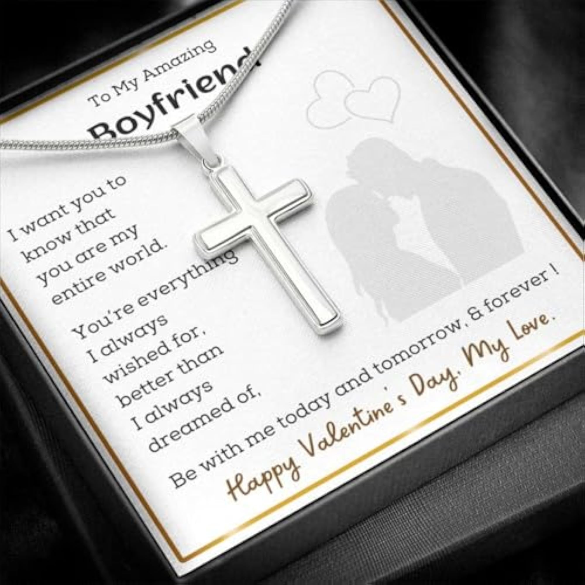 Personalised 925 Sterling Silver Necklace for Boyfriend