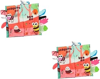 Totority 2 Pçs Cauda Pano Livro Aviões Para Crianças Brinquedos Infantis Livro Crianças Livros De Avião Para Recém-Nascidos Bebês Pequenos Brinquedos De Animais Brinquedos Infantis Livros