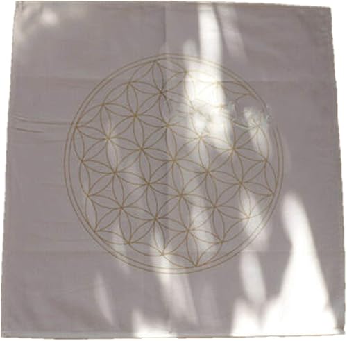 Miniatura 8 de BLESSUME Mantel de tarot de altar cuadrado negro tapiz hexagonal Wicca (negro)