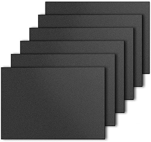 ABS Plastic Sheet 12" x 16" x 0.06" 6 Pack,Moldable Plastic Sheets,High Tensile and Impact Strength Plastic,Great for DIY Projects,Decor, Handcrafts ect