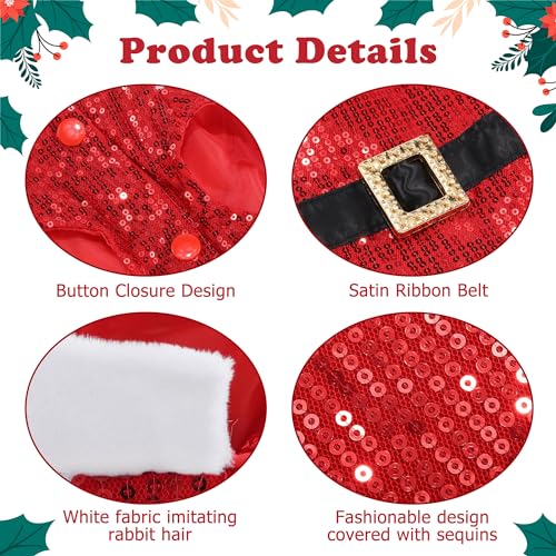 Disfraz de perro Yoption Santa Claus talla L miniatura 5