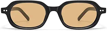 Retro Small Rectangle Sunglasses for Women Mens Trendy Rounded Square Sunnies AP3749