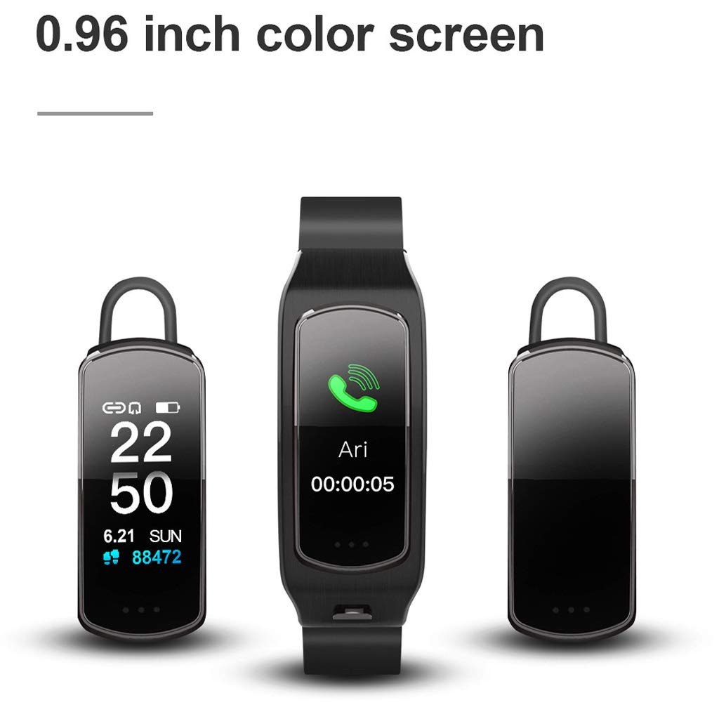 Smart Fitness Watch, Tracker di attività di Resistenza all'Acqua con Cardiofrequenzimetro Tracker del Sonno Chiamata Bluetooth, Touch Screen Orologio Sportivo