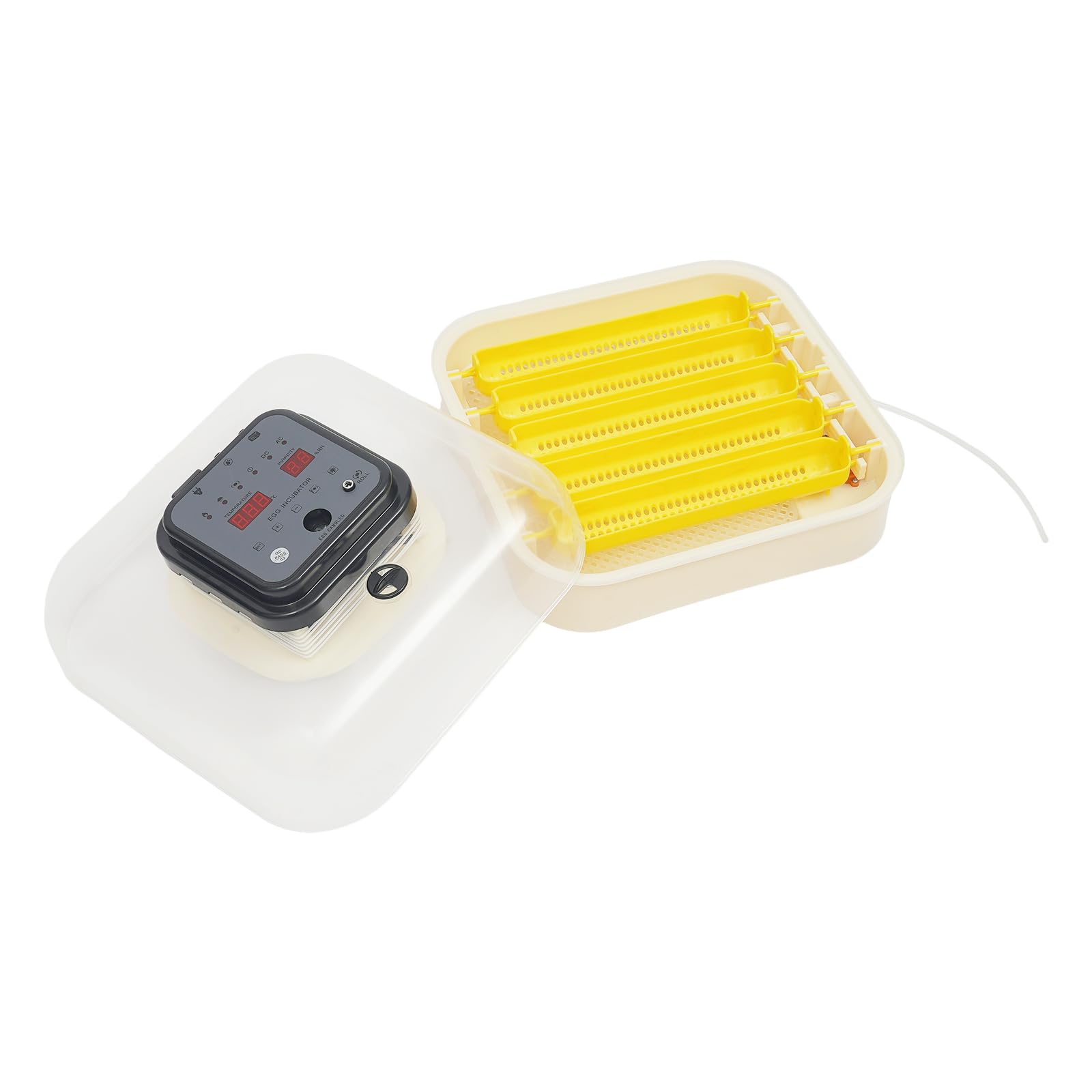 Macchina incubatrice per uova con controllo della temperatura e regolazione dell'umidità, incubatrice con funzione automatica di rotazione 30 uova