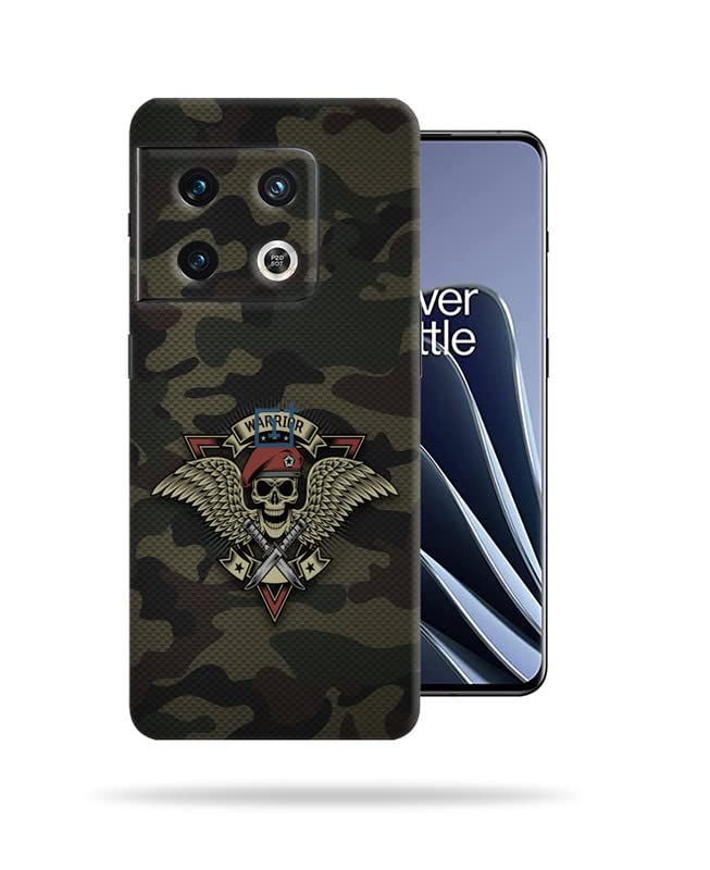 Image of Warrior Camouflageuflage Skin Back Protector Film Ultra Thin Scratch Resistant Vinyl (Not Case and Cover) for OnePlus 10 Pro 5G