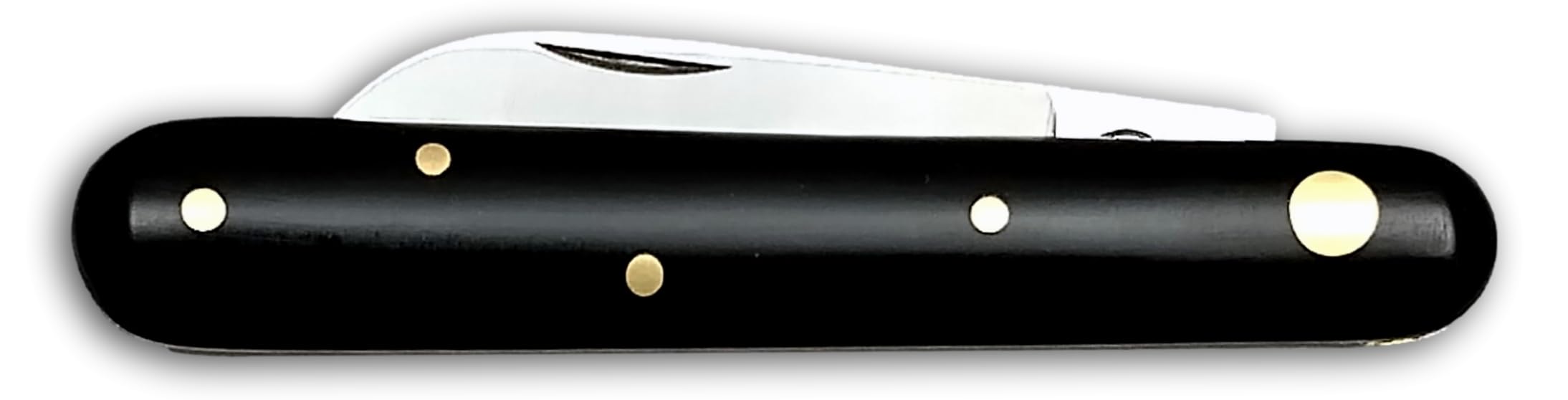DUE BUOI 228 P Coltello da Innesto Professionale Alberi da Frutto e Giardinaggio Acciaio Carbonio Böhler K720, Manico in Plastica