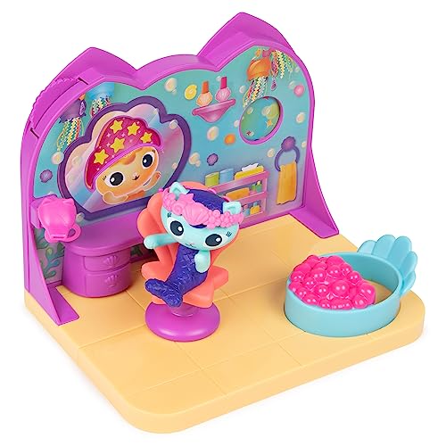 Gabby’s Dollhouse, MerCat’s Spa Room Playset, with MerCat Toy Figure, Surprise Toys and Dollhouse Furniture, Kids Toys for Girls & Boys 3+