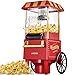 Produktbild Popcornmaschine Retro, Aicook 1200W für Zuhause Popcorn Maschine Maker mit Heissluft, Popcorn Machine ohne Fett Fettfrei Ölfrei, Eine-Taste-Operation, Popcorn Popper, Rot