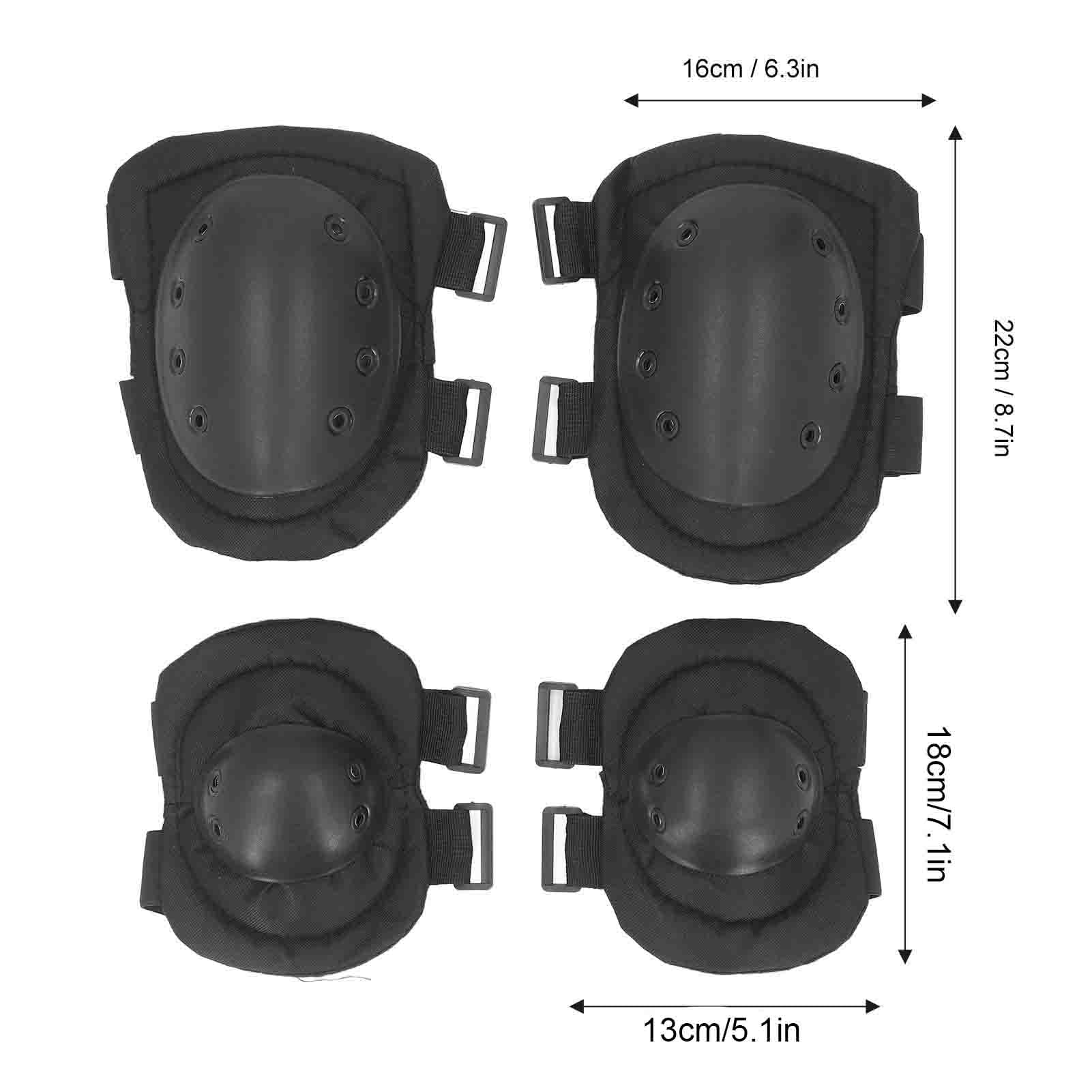 Tactical Knee Pad Tactical Combat Knee Elbow Protective Pads Professional Tactical Gear Set for Outdoor Sports Skate Construction Work