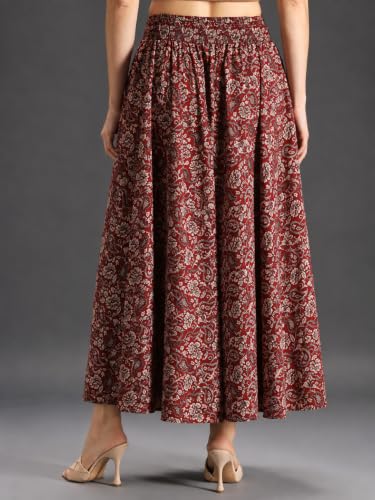 Image of Nexsus Apparels Women Flared Viscose Rayon Trousers | Flared Printed Palazzo |Elasticated Waist Loose-fit & Regular, Casual Wear (Free Size 26 to 42 Waist) Pant| Available in Plus Size's