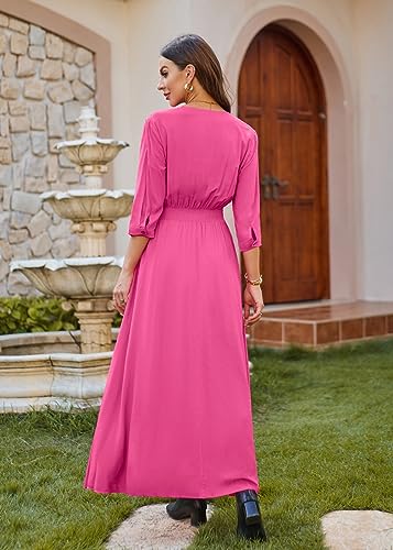 Image of Casual Summer Dresses for Women 2026 Maxi Dress Flowy Bohemian Beach Party