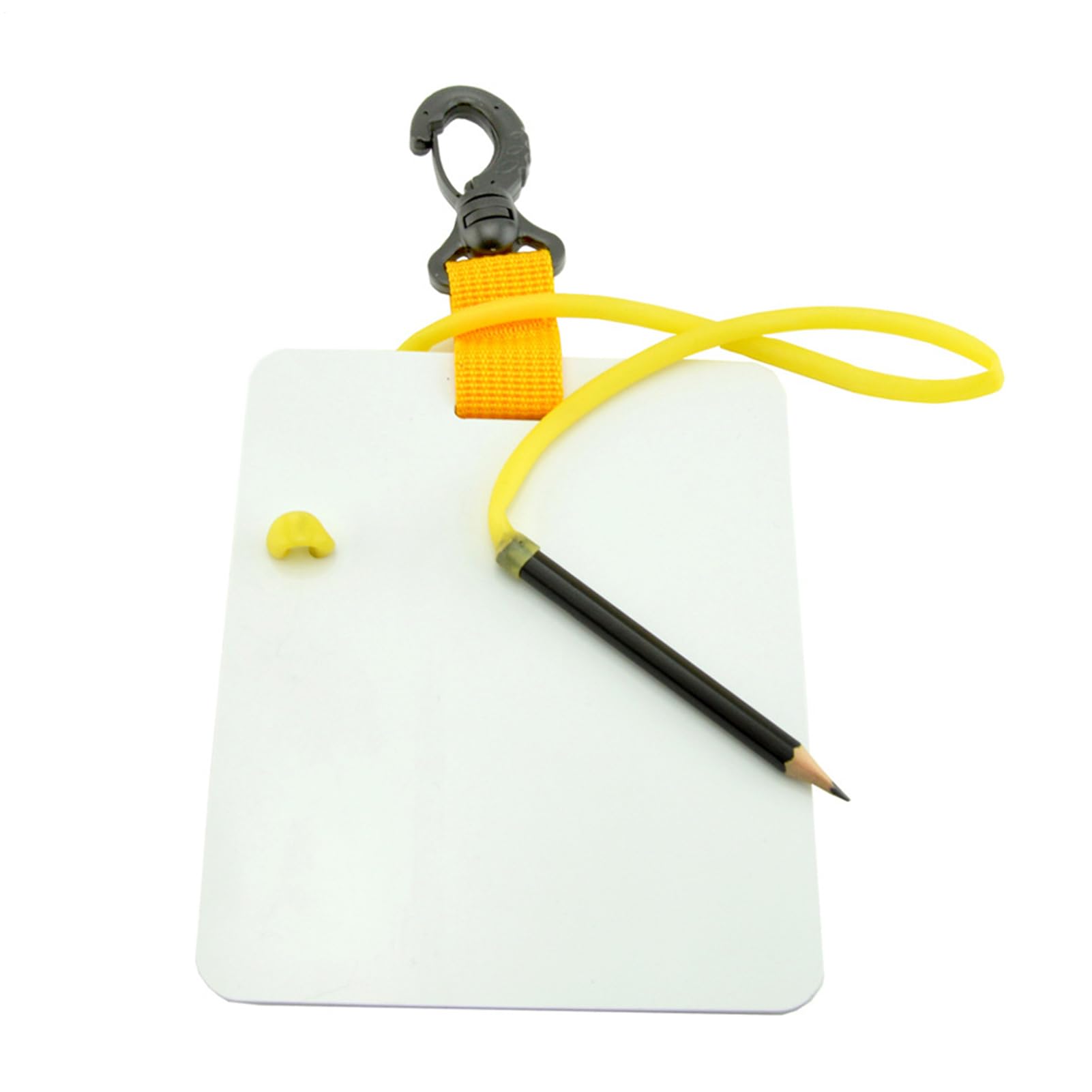 Scubas Diving Writing Slate - Waterproof Underwater Board With Swivel Clip And Pencil | Long Lasting Creatives Modern Design Compact Dive Tablet For Communication High Visibility Underwater Use