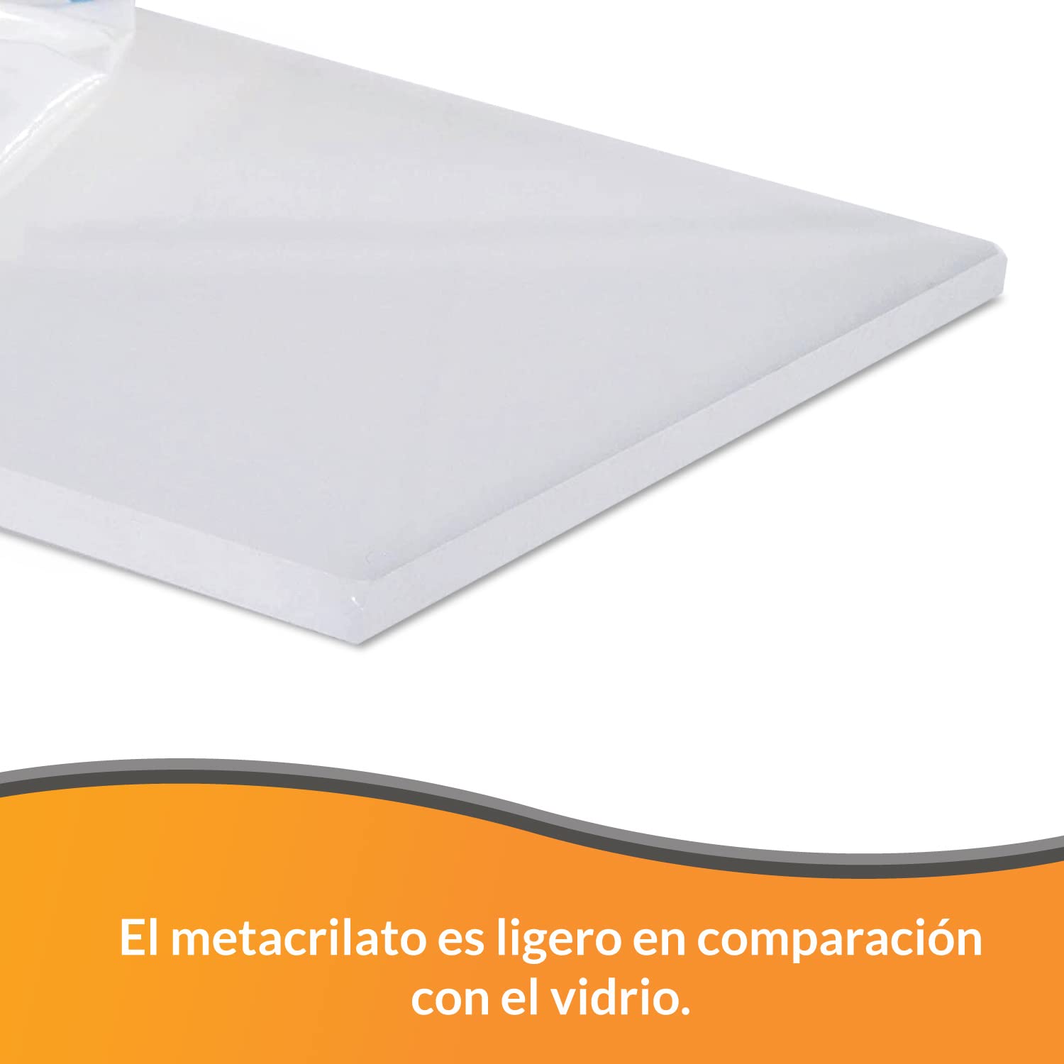 Pack de 10 Placas de Metacrilato Opal - Medidas 60 x 60 cm - Espesor 4 mm - Ideales para un Falso Techo Interior