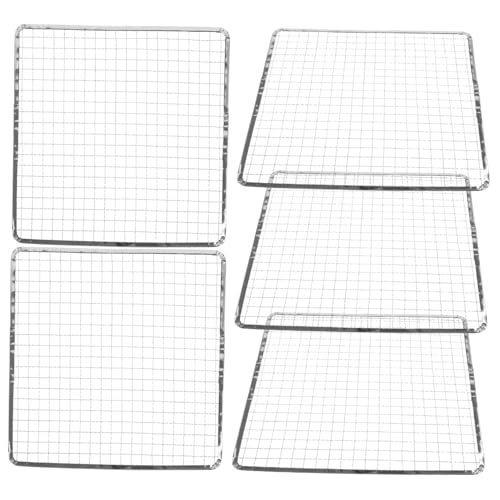 TOYANDONA 5pezzi Tappetino in Rete Per Barbecue Di Raffreddamento Portatile Per Cottura All Aperto Adatto Per Carne Verdure e Picnic