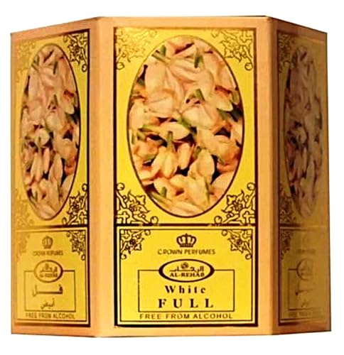 Al-Rehab White Full - 6ml (.2oz) Roll-on Perfume Oil by Al-Rehab (Crown Perfumes) (Box of 6)