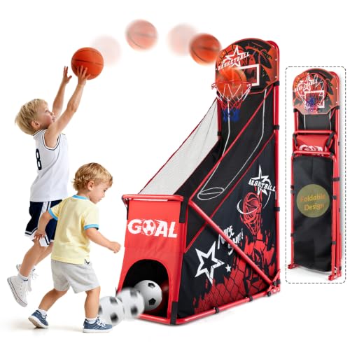 MerryMove Foldable Basketball Arcade Game for Kids