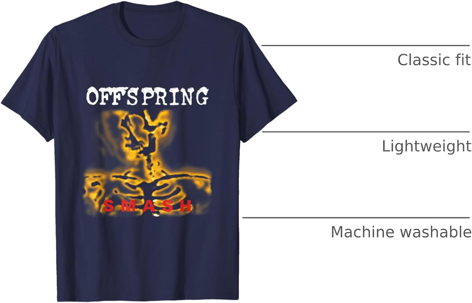 Amazon.com: The Offspring Smash Album Tee T-Shirt : Clothing