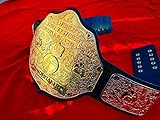 Peso: 2 kg. 1,95 kg AA Fitness Gear WWE World Heavyweight Wrestling Big Gold Replica - Cinturón de campeonato de oro para adultos