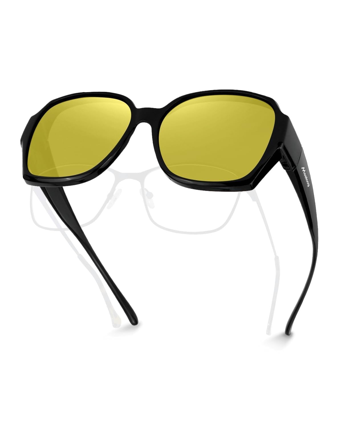 Meeloog Übergroße polarisierte Überbrillen-Sonnenbrille für