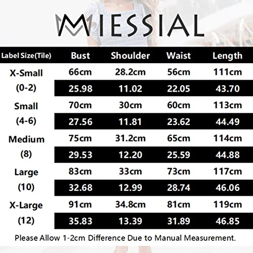 Miessial Women's Striped Linen Long Dress Elegant Ruffle Cap Sleeves Midi Dress Bleu 4-6 #TOP3