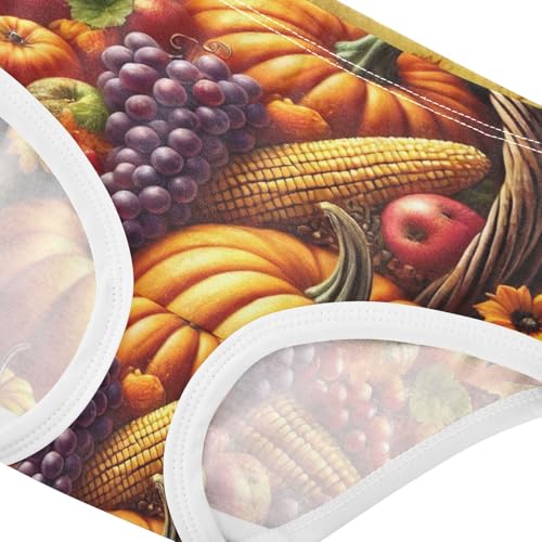 Toddler Underwear Floral 2t Cotton Cute Panties Girl Durable Briefs Undies Kids Autumn Fall Harvest Fruits4