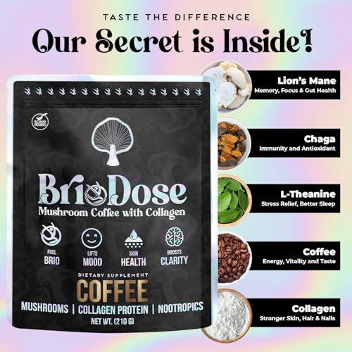 Briodose Mushroom Coffee with Collagen