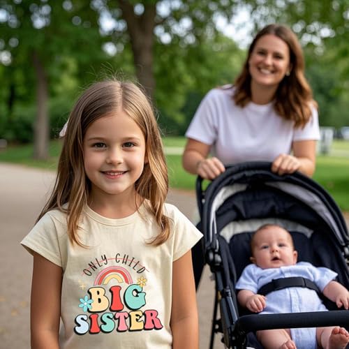 Image of Big Sister Shirt Toddler Shirts Promoted to Big Sister Announcement Big Sis Tees Little Kids Top 2-7T