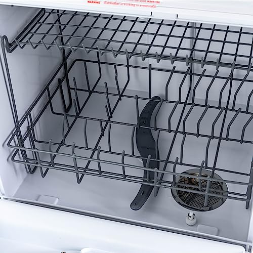 QUEWATSA Countertop Dishwasher,Portable Airdry Dishwasher 360° Dual