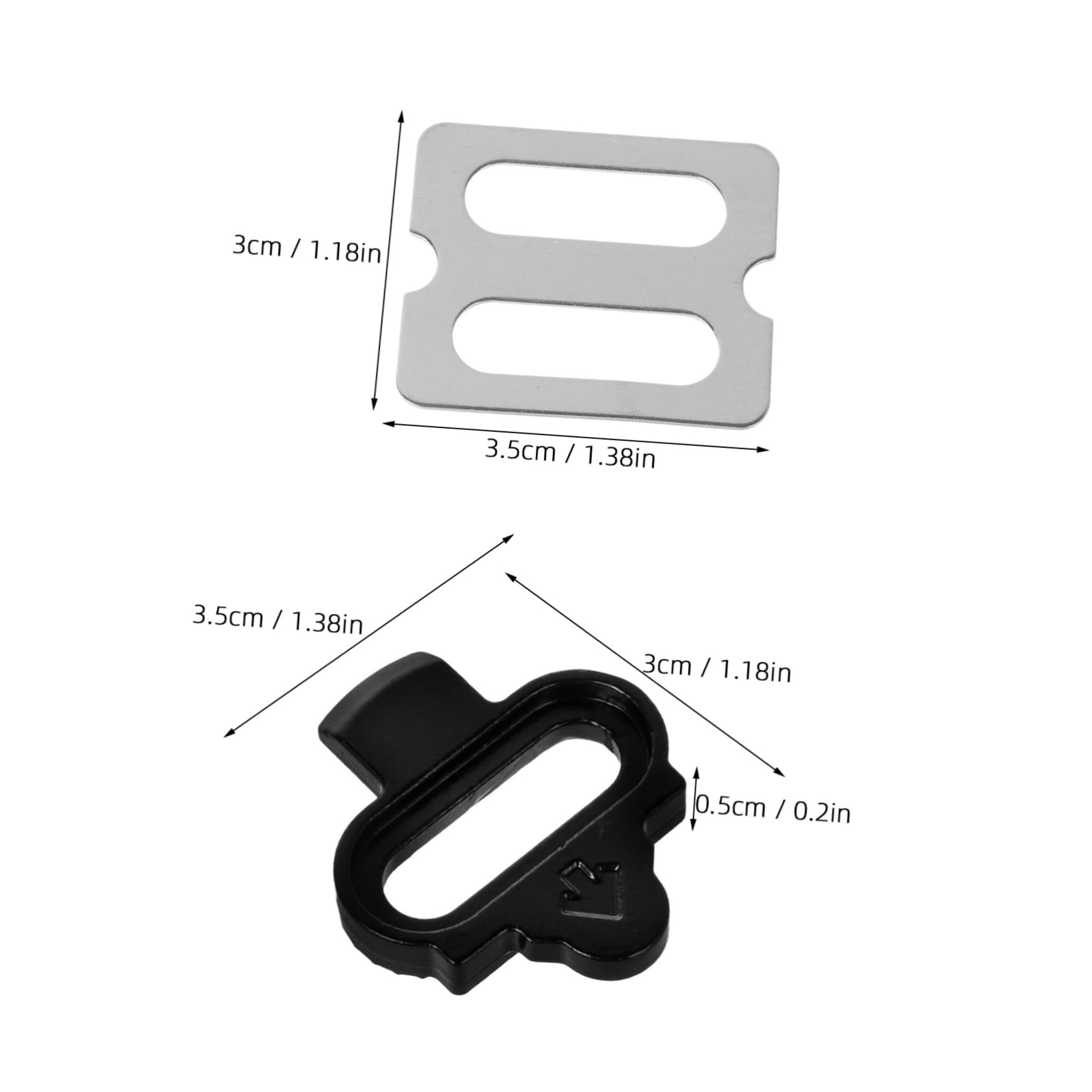 BELLIFFY 1 Set Compatible Cycling Cleats for Road and Mountain Bikes Easy Installation Quick Locking Mechanism Efficient Design for Cycling Adventures