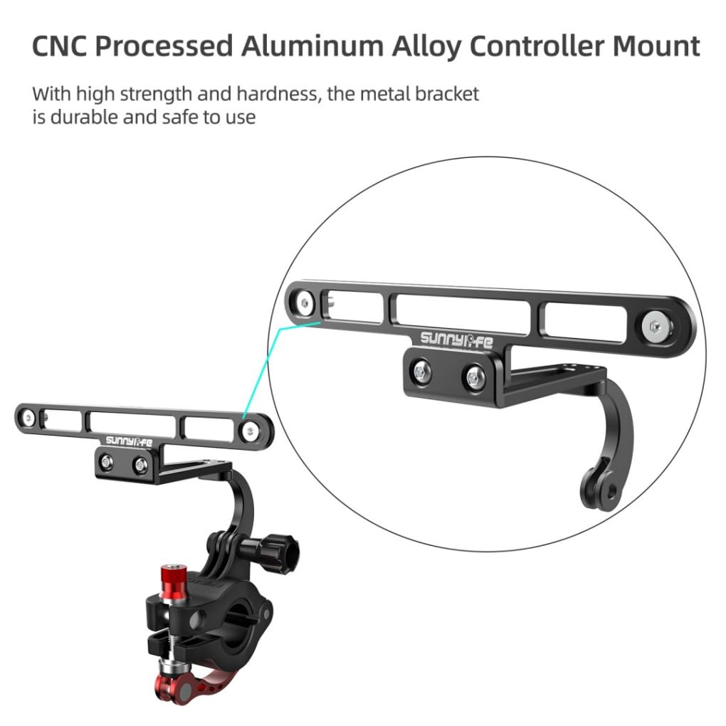 Taoke Soporte de mano para bicicleta para DJI RC PRO y cámaras de acción, control remoto con pantalla