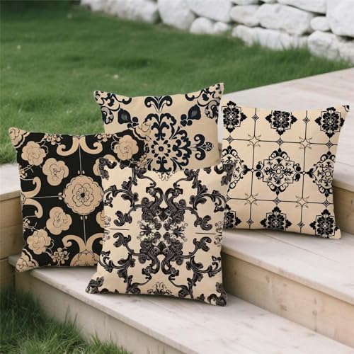 Housse de coussin 80x80cm grand format en lin avec fermeture invisible S555 - 4