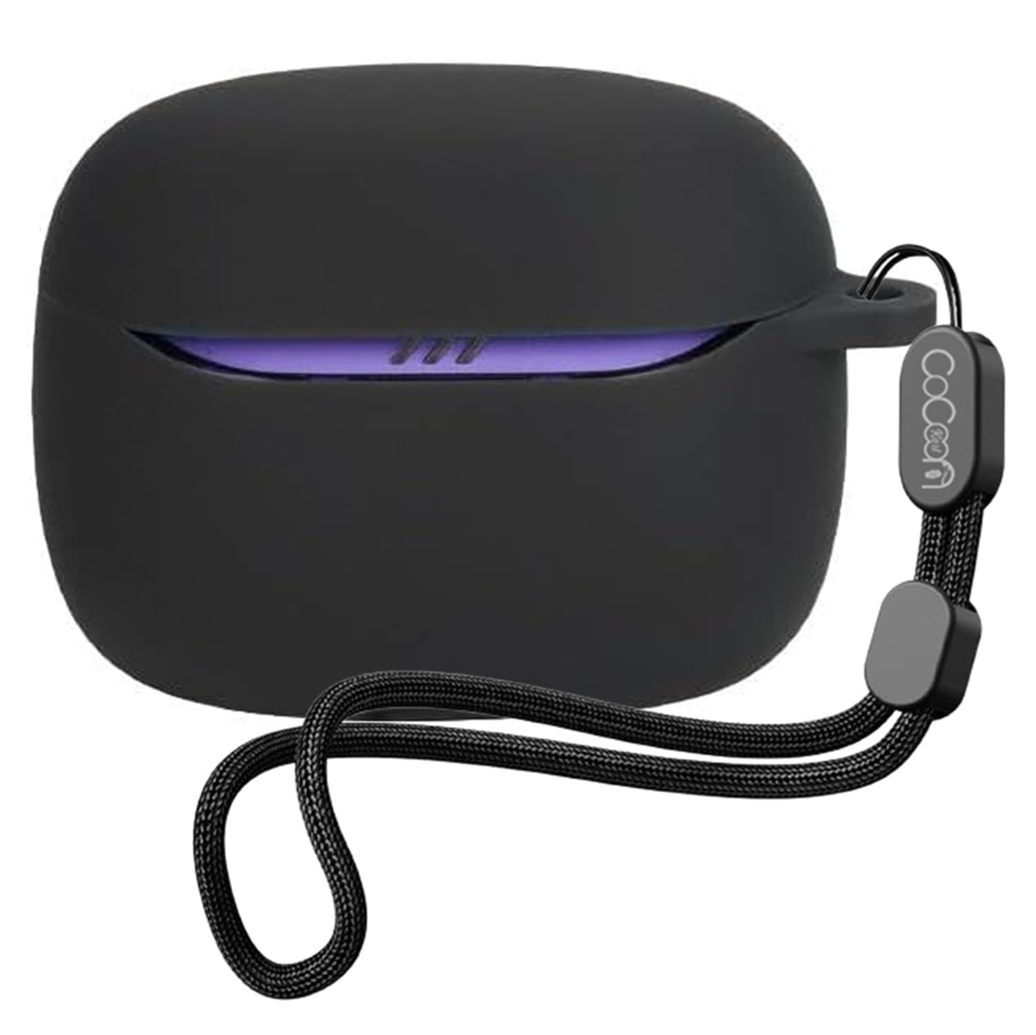 Soft Silicone Case Cover Compatible with JBL Tune Beam 2 (Black)