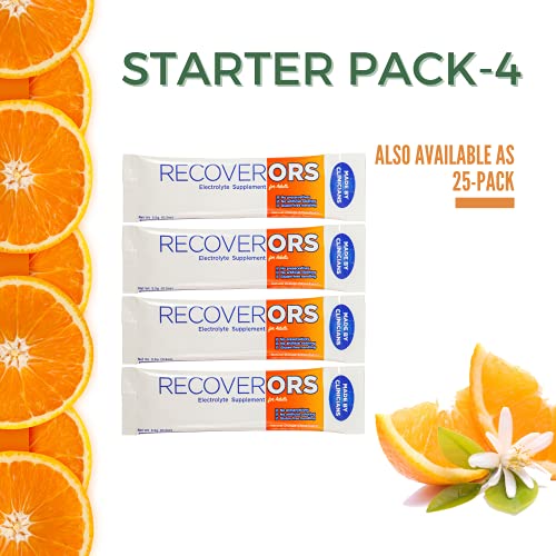 Recoverors 8 In 1 Electrolyte Powder & Advanced Vitamin C Defense Hydration Pack, Dual Keto Food Friendly & Potassium Supplement Booster, Adult Low Carb Oral Rehydration Solution Drink Mix (4-Pack) #TOP1