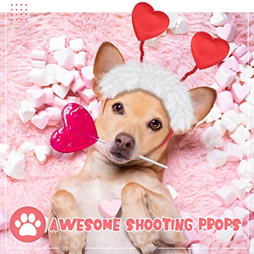 2 piezas diadema de corazón para perro talla M y L miniatura 3